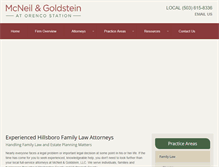 Tablet Screenshot of mcneillawoffice.com